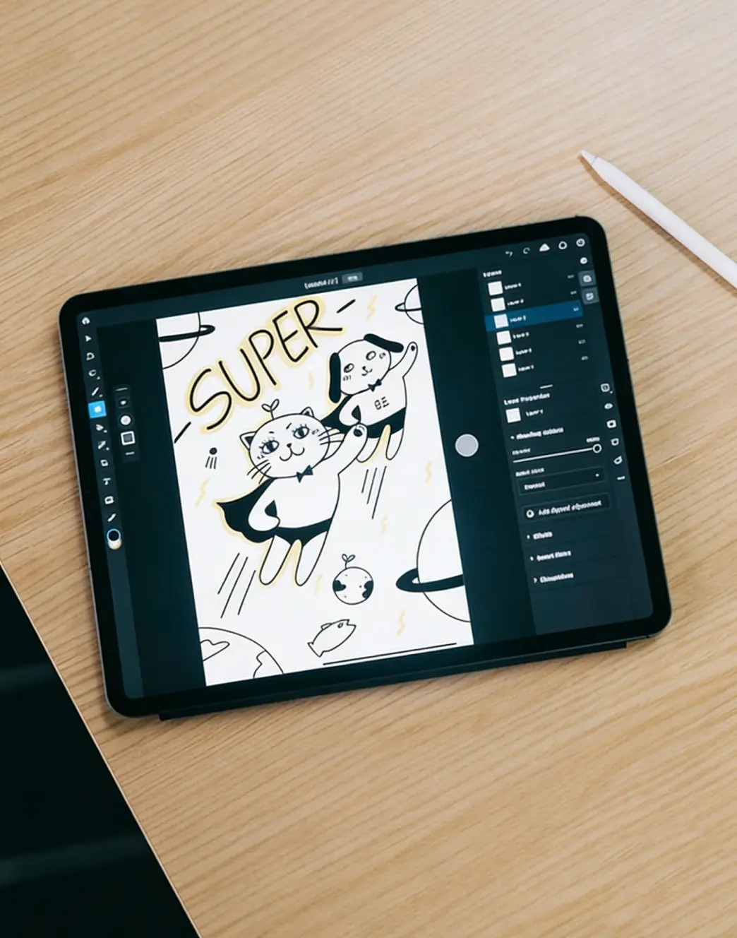 Photo editor on a phone